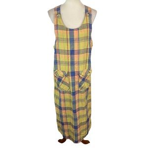 Zoey & Beth plaid jumper dress size M